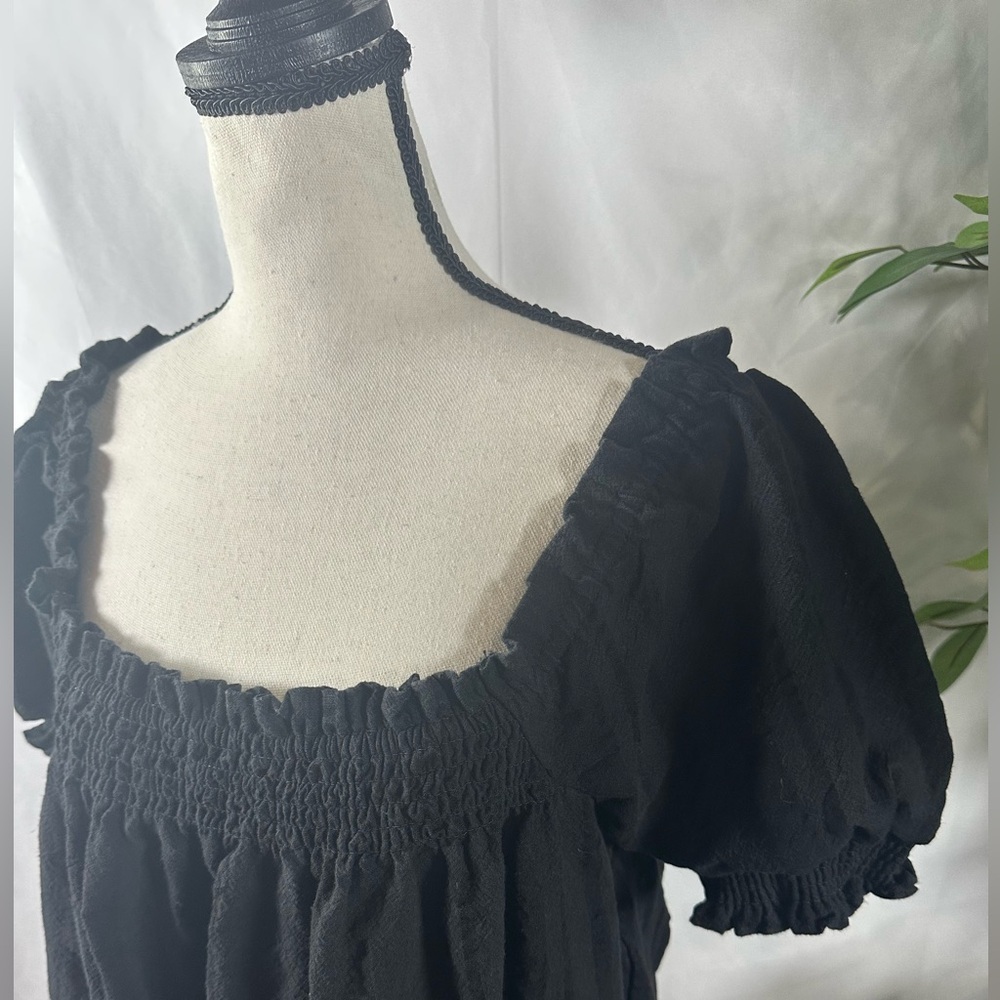 Free People Black Mini Dress 🌴🤍 - Picture 7 of 11